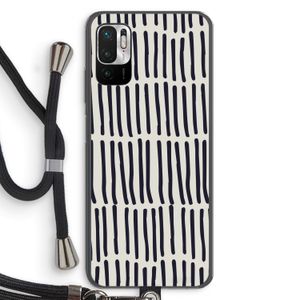 Moroccan stripes: Xiaomi Redmi Note 10 5G Transparant Hoesje met koord