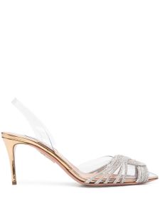 Aquazzura escarpins Gatsby à bride arrière - Jaune