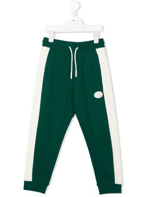 Emporio Armani Kids pantalon de jogging à design colour block - Vert