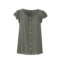 Paprika blouse met ruches kaki - thumbnail