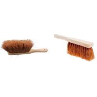Stoffer - 2x - voor buiten - met ophangoog - kokoshaar - handveger