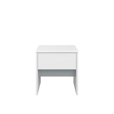 2e Halve Prijs Leen Bakker - Nachtkastje Bobby - 1 Lade - Spaanplaat - Wit - 39.7x41.3x33.3 Cm