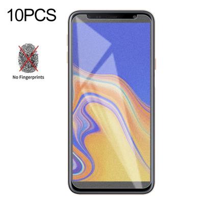 10 stuks non-Full matte Frosted gehard glas film voor Galaxy J4 +/J6 PLUS