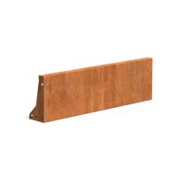 Keerwand cortenstaal 100 x 30 cm recht