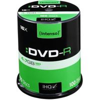 1x100 Intenso DVD-R 4.7GB 16x Speed. Cakebox