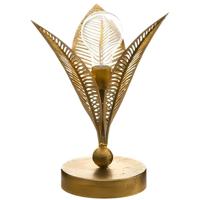 Tafellamp Goud - Blad - Art deco lamp - H24,5 cm - Slaapkamer/Woonkamer - thumbnail