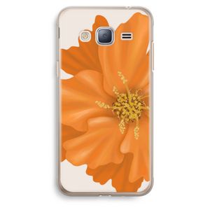 Orange Ellila flower: Samsung Galaxy J3 (2016) Transparant Hoesje
