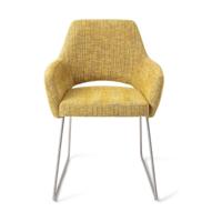 Jesper Home Yanai eetkamerstoel Lemon Limes slide steel
