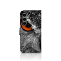 Samsung Galaxy S24 FE | Telefoonhoesje | Met pasjeshouder | Uil