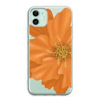 Orange Ellila flower: iPhone 11 Transparant Hoesje
