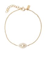 Ef Collection bracelet Evil Eye en or blanc 14ct pavé de diamants