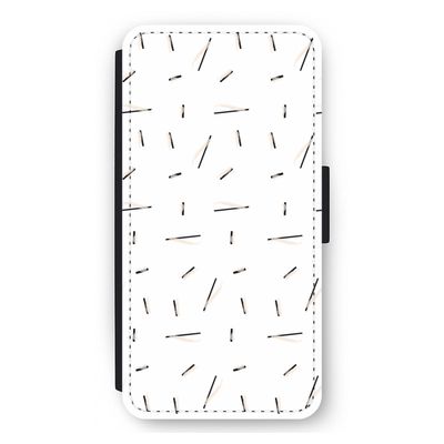 Hipster stripes: iPhone 12 Pro Max Flip Hoesje