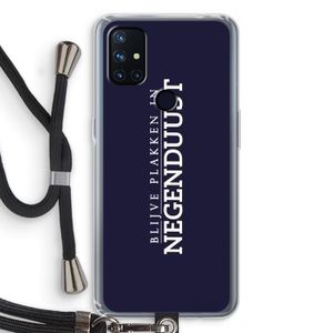 Blijve plakken in Negenduust: OnePlus Nord N10 5G Transparant Hoesje met koord