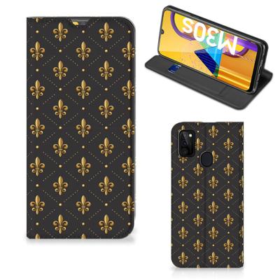 Samsung Galaxy M30s | M21 | Hoesje met Magneet | Franse Lelie