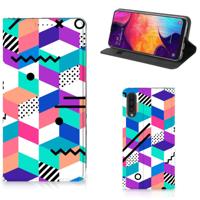 Samsung Galaxy A50 Stand Case Blokken Kleurrijk