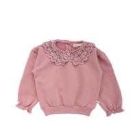 Your wishes winter sweater meisjes - roze - gebreid, gehaakt
