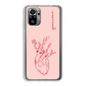 Blooming Heart: Xiaomi Redmi Note 10S Transparant Hoesje