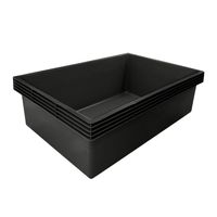 Victoria Quadro 7 zwart container 980l 60x175x118 cm - Ubbink
