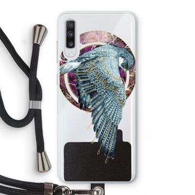 Golden Falcon: Samsung Galaxy A70 Transparant Hoesje met koord