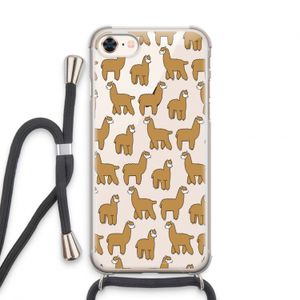 Alpacas: iPhone 7 Transparant Hoesje met koord