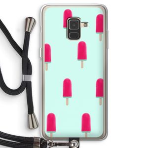 Waterijsje: Samsung Galaxy A8 (2018) Transparant Hoesje met koord