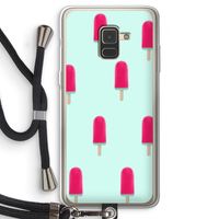 Waterijsje: Samsung Galaxy A8 (2018) Transparant Hoesje met koord