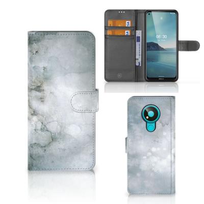 Hoesje Nokia 3.4 Painting Grey | Portemonnee hoesje
