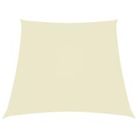VidaXL Zonnezeil trapezium 3/5x4 m oxford stof crèmekleurig