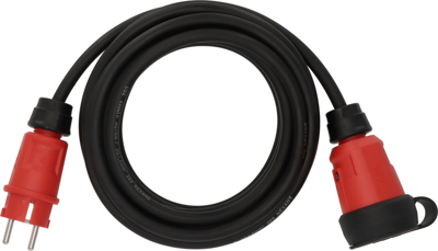 Brennenstuhl Professional verlengsnoer VN 1110 | IP44 | 5m | Zwart | H07RN-F 3G1,5 - 9161050110