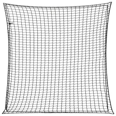 VidaXL Aanhangwagennet elastisch touw 3x3 m polypropeen zwart