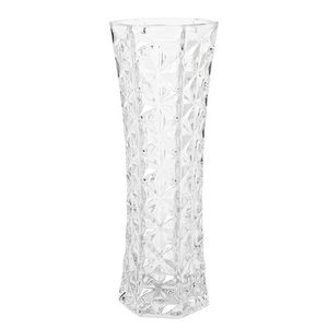 Bloemenvaas van ornament glas 29 x 11 cm   -