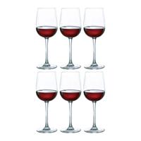 Luminarc Wijnglazen Versailles - 6x stuks - glas - 360 ml - rode wijn glazen - transparant