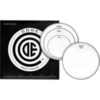 Code Drum Heads TPGENCLRF Generator Fusion Pack 10-12-14 inch clear tomvellen + 14 inch coated snaredrumvel - thumbnail