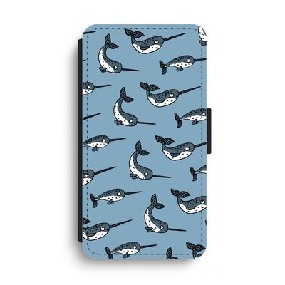 Narwhal: iPhone XS Max Flip Hoesje
