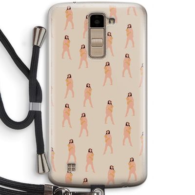 You're so golden: LG K10 (2016) Transparant Hoesje met koord