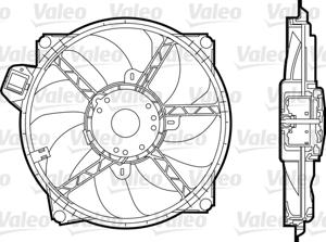 Valeo Ventilatorwiel-motorkoeling 696376