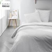 Vandaag prestige vandaag bedparlement - 220 x 240 cm - 2 personen - 100% percale macramé -afwerking - krijt