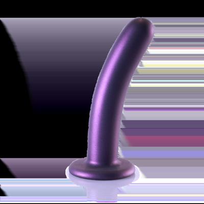 Ouch! by Shots Zachte Silicone G-Spot Dildo - 6'' / 14,5 cm - Metallic Paars
