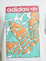 adidas Originals / t-shirt Summer Tongue Label in wit - thumbnail