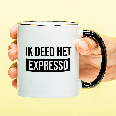 Mok Ik deed het expresso Mok Ik deed het expresso