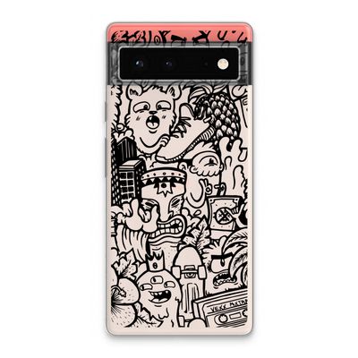 Vexx Black Mixtape: Google Pixel 6 Transparant Hoesje