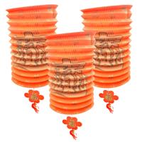 Chinese gelukslampion - 5x - crepe papier - 20 cm - Aziatisch thema