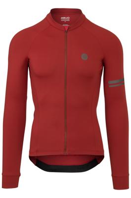 AGU Solid Fietsshirt Lange Mouwen Performance Heren - Bruin - M