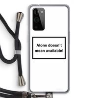 Alone: OnePlus 9 Pro Transparant Hoesje met koord