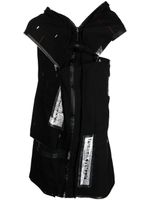 Takahiromiyashita The Soloist veste asymétrique à effet usé - Noir