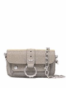 Zadig&Voltaire pochette Kate à paillettes - Argent