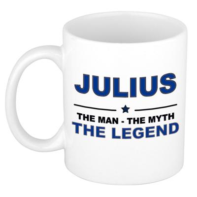 Julius cadeau mok - man myth legend - naam koffiemok - 300 ml - collega - vaderdag