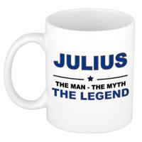 Julius cadeau mok - man myth legend - naam koffiemok - 300 ml - collega - vaderdag