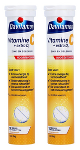 Davitamon Vitamine C + Extra D3 Bruistabletten