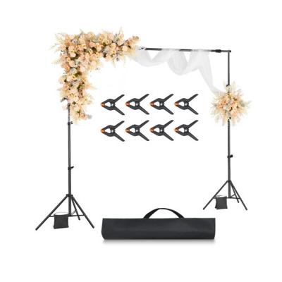 VEVOR Achtergrondstandaard Achtergrondsysteem Fotostudio Verstelbaar 213x300cm